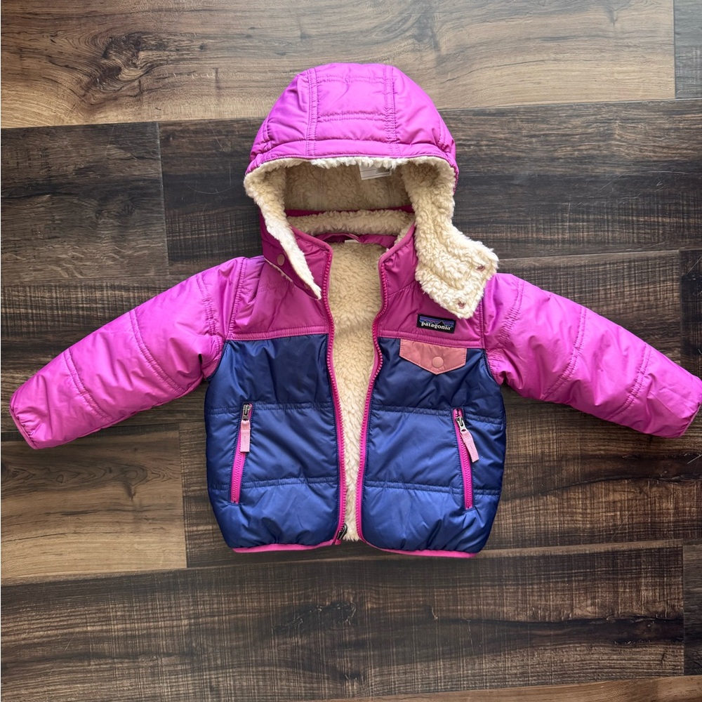 Patagonia Reversible Tribbles Hooded Jacket - toddler size 2